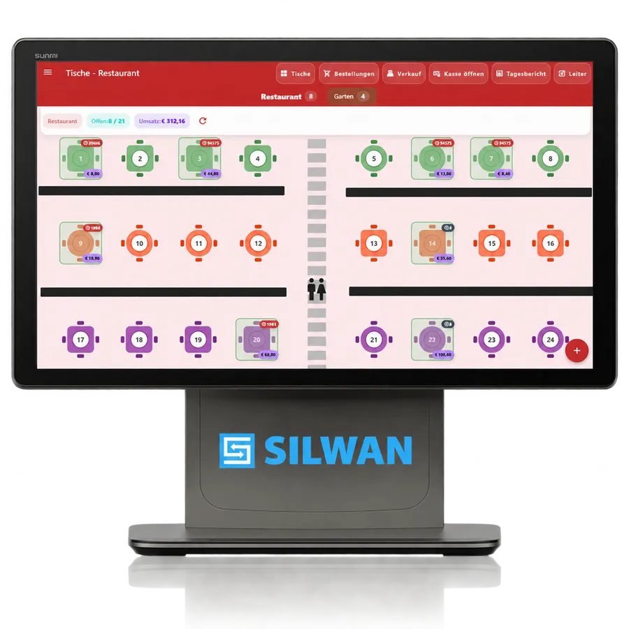 Silwan Kassenoberfläche im Service